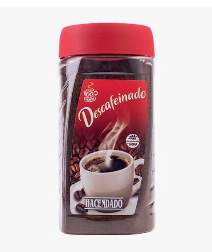 Кофе растворимый без кофеина descafeinado Hacendado, 200 г 